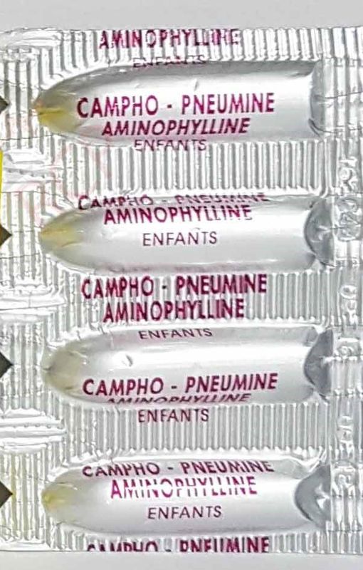 Campho-Pneumine Aminophylline Suppositoires Enfants